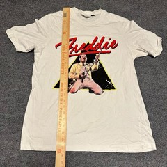 Queen Freddie Mercury Official Merch Graphic T-Shirt White Mens Large