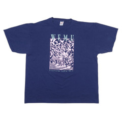 Vintage 90s Mary Fleener A Euphonius Combo 1993 ART Blue Navy T-Shirt 2XL