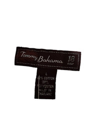 Tommy Bahama 18 Golf Men’s Orange Cotton Collared 3 Button Neck Polo T-Shirt sz