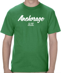Anchorage Alaska State Graphic T-Shirt tee Unisex Apparel Custom Text