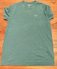 Hollister Men’s Must-Have Collection Tee Green Heathered Crewneck Size Small