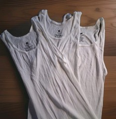 Hanes ComfortSoft Ribbed Tank Tops, Men’s undershirt, Medium, 3 Pack, white, New