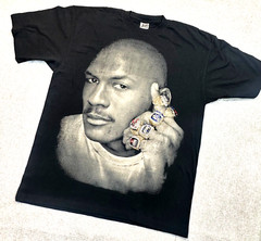 Michael Jordan Mens XL NBA Goat Six Championship Rings All Gravity Bling Stones