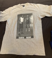 Vintage 90s Michael Jordan W/ Spike Lee Mars Air T-Shirt RARE L Do Ya Know Mars