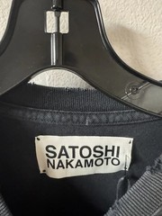 Satoshi Nakamoto Shadow Logo T-shirt – Size XXL