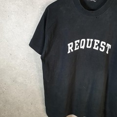 Vintage Request Jeans USA 90s Single Stitch T Shirt Mens Small Black