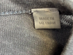 $150 NWOT VINCE Crew Neck T-Shirt LINEN COTTON Blend Men’s L LARGE Gray SS