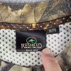 RedHead Camo Long Sleeve Shirt Mens XL Brown Realtree APG Mesh Pocket Tee