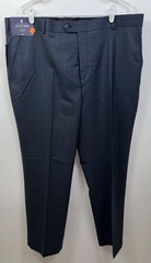 NWT Stafford Men’s 42 x 30 Classic Fit Flat Front Blue Travel Trouser Pants $70