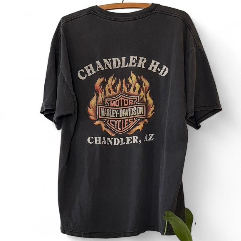 faded flame Harley Davidson Chandler Arizona tee SZ XL