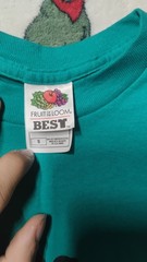 Fruit of the Loom Best Teal Sports Graphic Print Men’s S Crew Neck T-Shirt