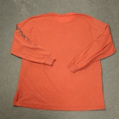 Carhartt Long Sleeve Tee Shirt COLOR VARIES Logo Spellout Sleeve Dark Orange 2XL