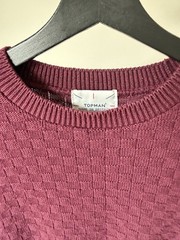 Men Rare Designer Menswear Streetwear Topman London Slim Fit Sweater Size L