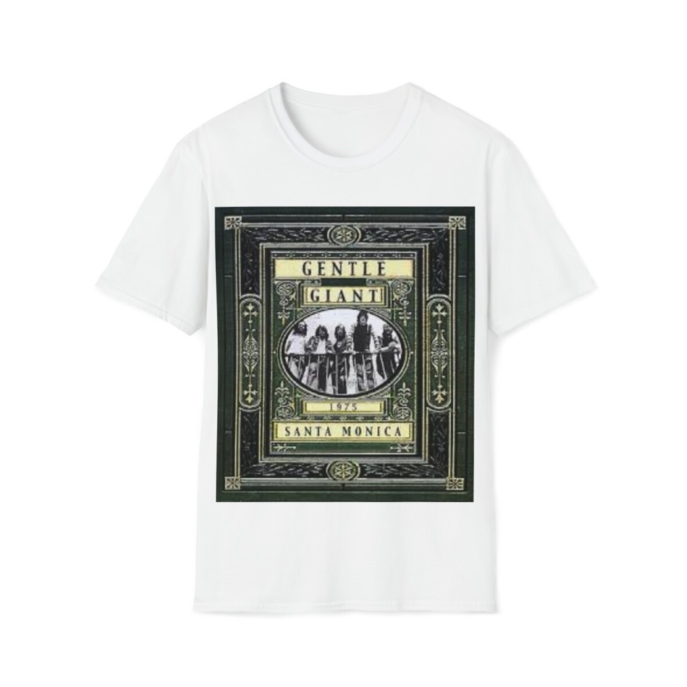 Soft Cotton T-Shirt. Gentle Giant. Santa Monica 1975