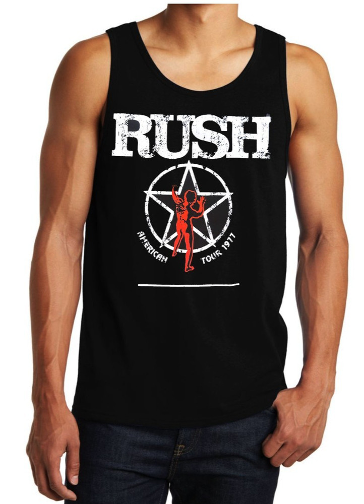 RUSH ROCK Band Black Tank Top