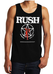 RUSH ROCK Band Black Tank Top