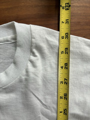 VTG Hanes USA White T-Shirt Large Single Stitch New York Knicks Knickerbockers