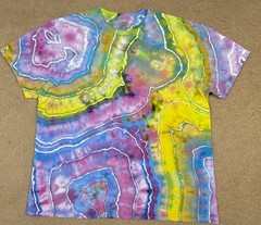 Handmade Ice Tie Dye T-Shirt XL Mens Womens Soft Cotton Pastel Geode