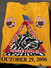 Lot of 8 Marine Corps Marathon Shirts XL 2006–2013 Crew & Mock Turtleneck