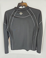 Tap Out large Black Long Sleeve Compression Rash Guard Shirt Poly/ Spandex Blend