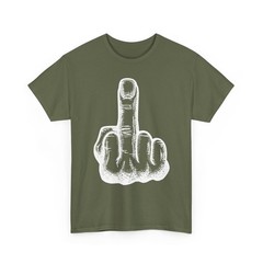 Middle Finger T-Shirt FUCK-OFF Funny Offensive Inappropriate Novelty Graphic Top