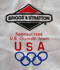 VINTAGE 1988 Olympics Seoul Korea T-Shirt Mens XL White Double-Sided Signal USA