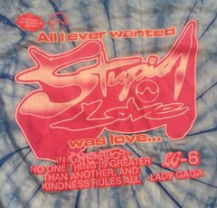 Lady Gaga – Stupid Love LG6 Tie Dye Long Sleeve T Shirt XL Chromatica Unisex XL