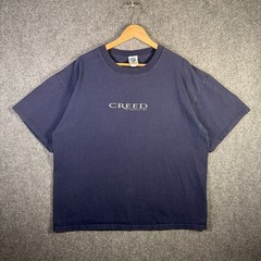 Vintage Creed Shirt Mens XL Navy 2002 Band Tee Music Weathered Concert Tour USA