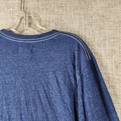 Goodlife Shirt Mens XL Blue Long Sleeve Crew Neck Tri Blend Soft USA Made NWT