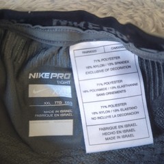 Nike Pro Tight Compression Shirt Gray NikeFIT Athletic Men’s XXL 2XL