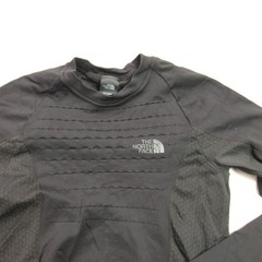 North Face Shirt Mens Small Long Sleeve Crew Neck Black Casual Pullover