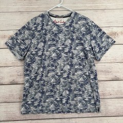 Robert Graham T-Shirt Mens XL Blue Abstract Digital Print V-Neck Cotton
