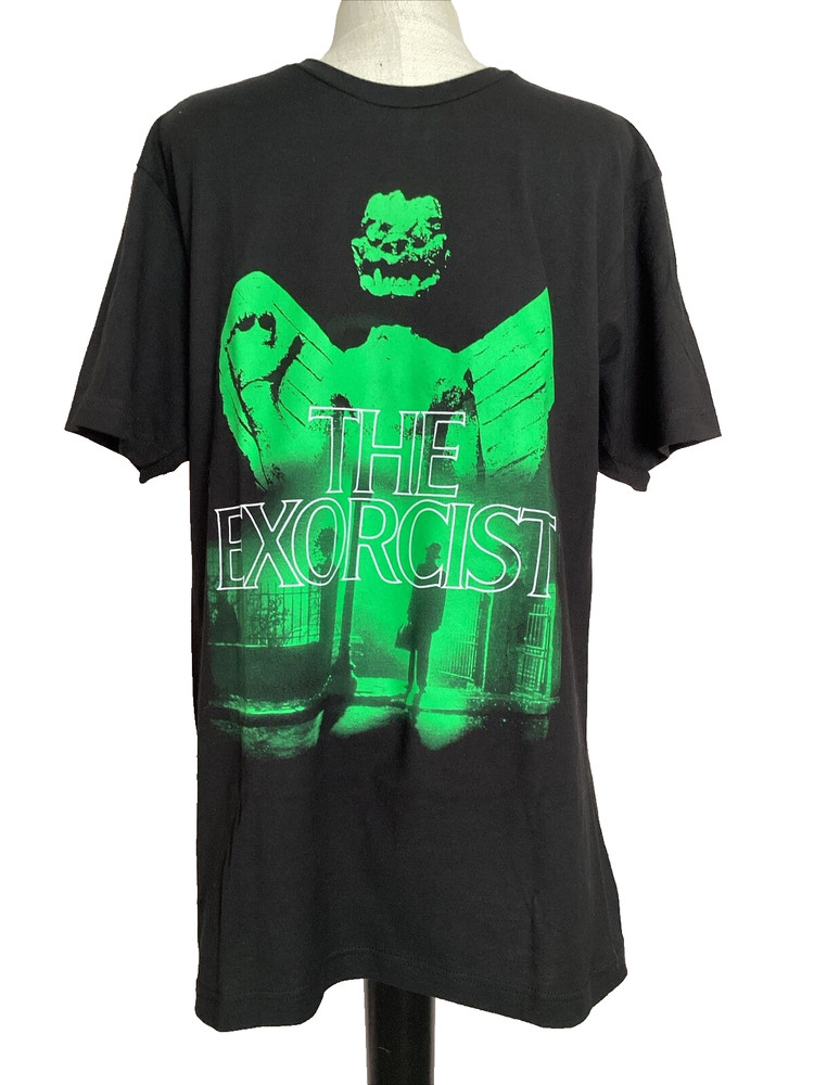 THE EXORCIST BLACK SCREEN PRINT SHORT SLEEVE CREWNECK T-Shirt Sz L*