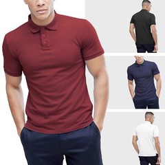 Mens Polo Shirts Casual DRY FIT SPORT 3XL POLYESTER Golf Tee Rugby Comfort