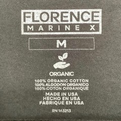 Florence Marine Size Medium Catamaran Organic T-Shirt Black Organic Tee M15-4
