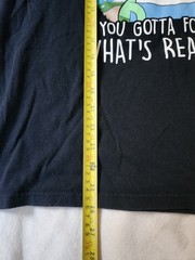 Mad Engine Adventure Time Finn Jake Black Graphic T-Shirt Mens L/G Crew Neck