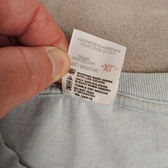 Vintage Anvil Shirt Mens XL Tee Walmart Embroidered 90s Y2K Baby Blue Preshrunk