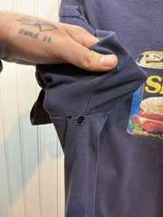 Vintage 2000s SPAM Can T-Shirt Size Large Navy Blue Formal Foods Snack Delta