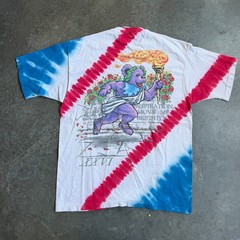 VTG 90s RARE Grateful Dead Atlanta Olympics Liquid Blue AOP Graphic Shirt Men XL