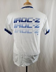Vintage 80s Chevy Camaro IROC T-Shirt Large Ringer 50/50 Two Sided Deadstock, GM