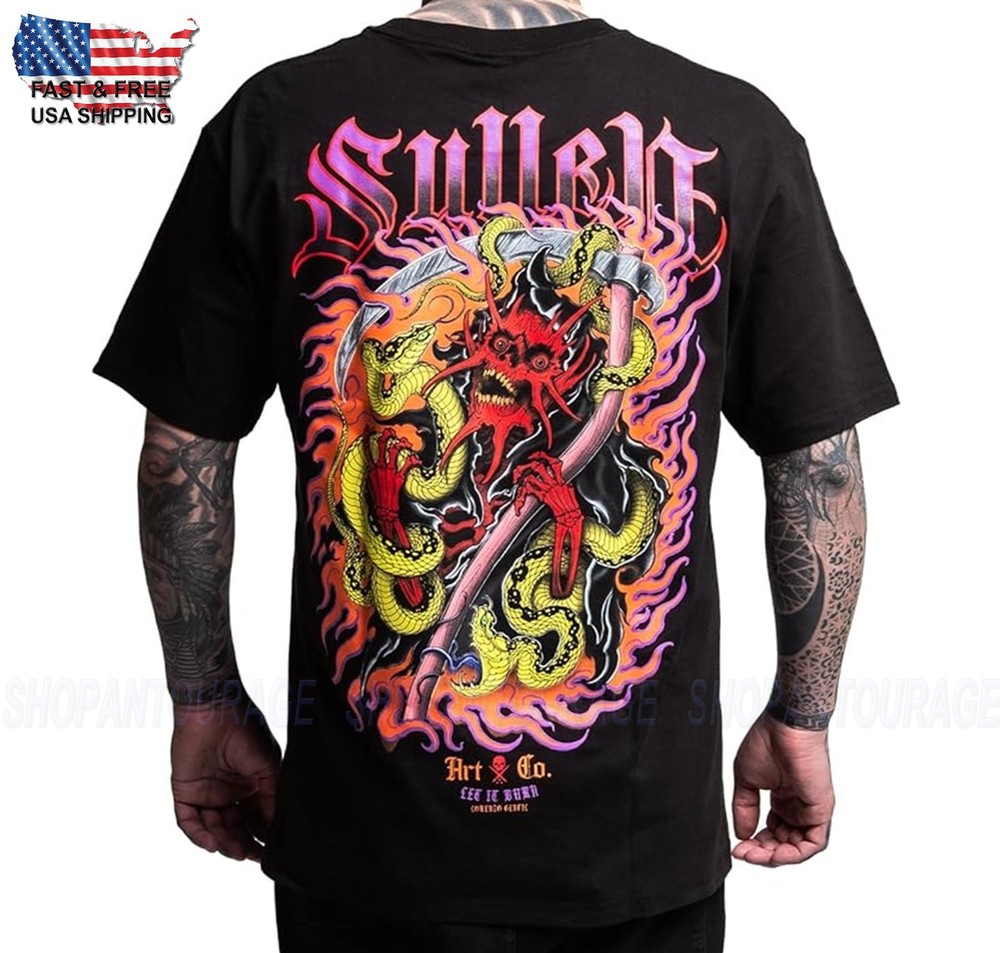 Sullen Art Collective Red Reaper Standard Fit SCM7547 Short Sleeve Men`s T-shirt