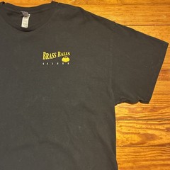 Brass Balls Saloon Ocean City MD Shirt Men’s 2XL 90’s Motorcycle Biker Bar Black