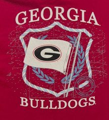 Southern Tide Georgia Bulldogs Men’s red graphic T-shirt XL pocket Cotton 2sided