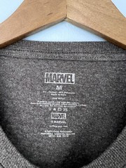 Marvel BLACK PANTHER charcoal Gray short sleeve t shirt Thin Superhero Size M