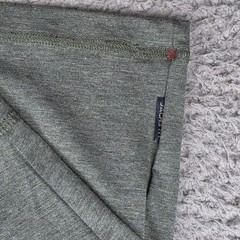 Jachs New York Henley Mens Medium Army Green J22C-389-TP7 Heathered Stretch LS