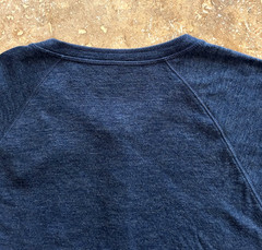 Faherty Cloud Henley T Shirt Mens XXL Navy Blue Heather Long Sleeve $98 NWT