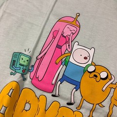 NEW Adventure Time Men Sz M Shirt Jake The Dog Finn Princess Bubblegum Mint Blue