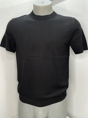 Theory Mens Soris Tee Black Size L Light Bilen Crewneck Short Sleeve