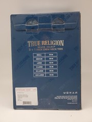 TRUE RELIGION 4 Pack Men S M L XL Cotton Crew Neck Logo T Shirt Black Gray White