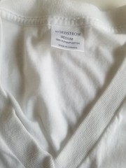 Nordstrom V-Neck Classic Fit Short SLV Supima Cotton Men T-Shirt M